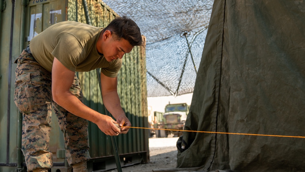 CLB-2 Sets Up Camp
