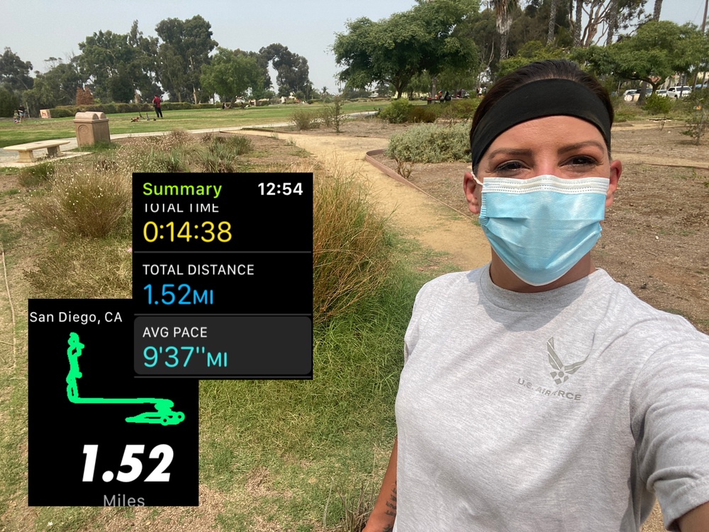Proactivity, discipline is new norm for PT (run selfie with fitness tracker)