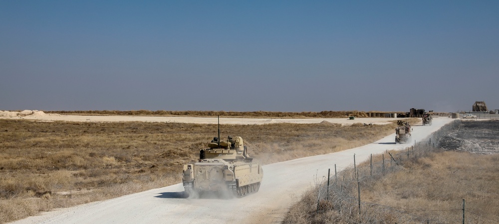 Bradley Convoy in northeastern Syria