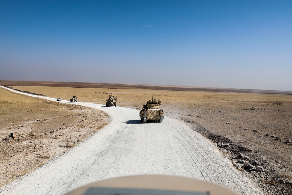 Bradley Convoy in northeastern Syria