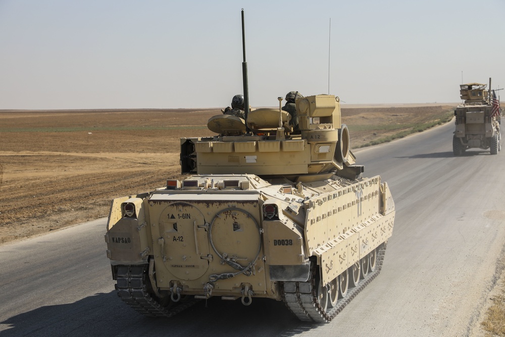 Bradley Convoy in northeastern Syria