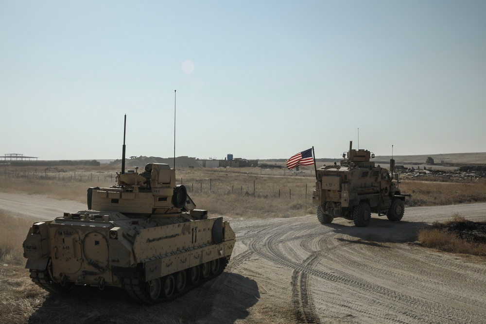 Bradley Convoy in northeastern Syria