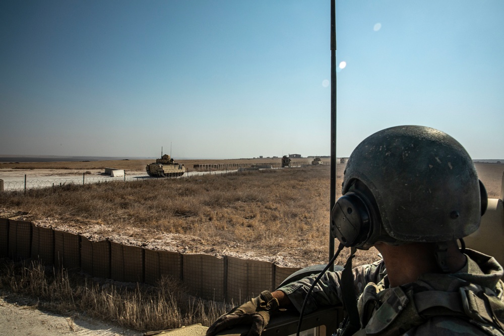 Bradley Convoy in northeastern Syria