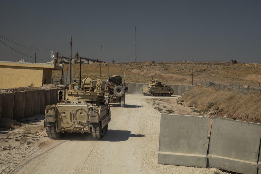 Bradley Convoy in northeastern Syria