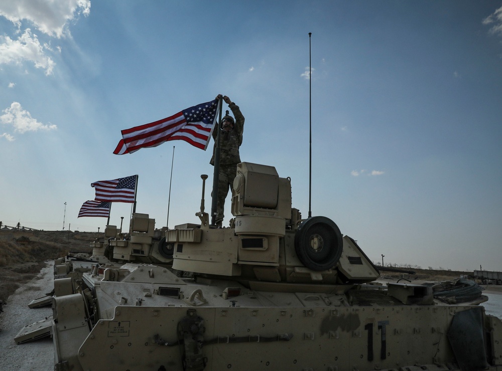 Bradley Convoy in northeastern Syria