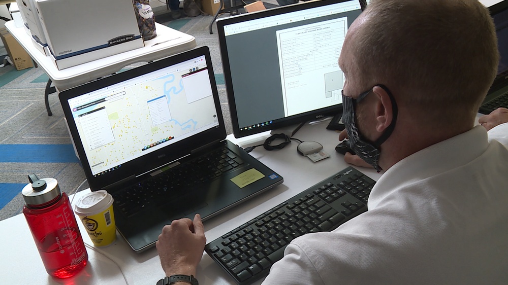Operation Blue Roof data team works behind the scene, follows mission data from cradle to grave