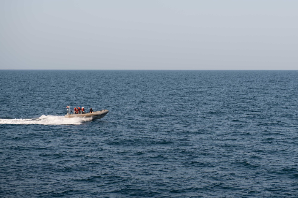 USS Princeton conducts small-boat operations