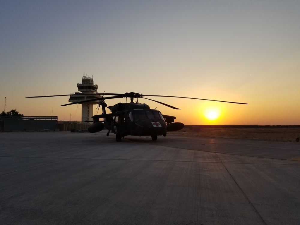 Sunset from the airfield