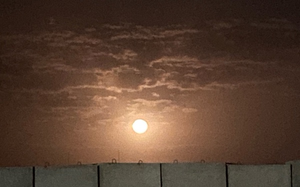 Moonlight from the airfield