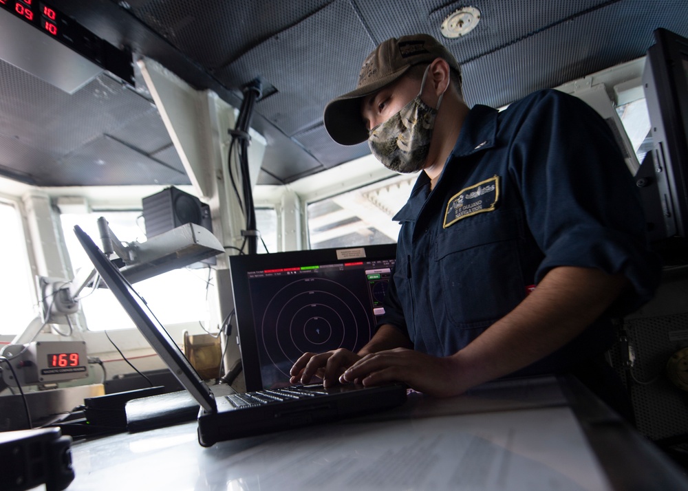 Sailor Manages Deck Log