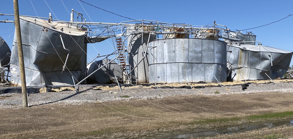 Southwest Louisiana debris and damage in the aftermath of Hurricane Laura, September 2020
