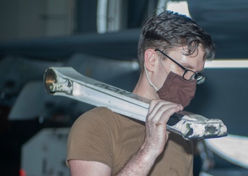 Sailor Holds Launch Bar