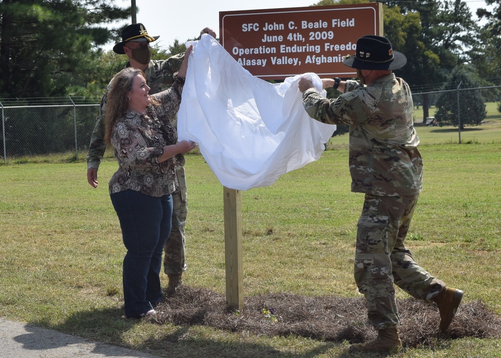 Sgt 1st Class John Beale Field Dedicated