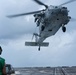 USS Halsey Conducts Helicopter Operations