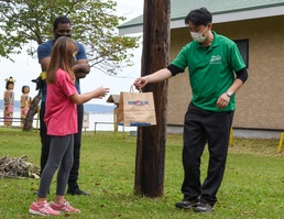 U.S. Navy Sailors and Dependents Cleanup Lake Ogawara