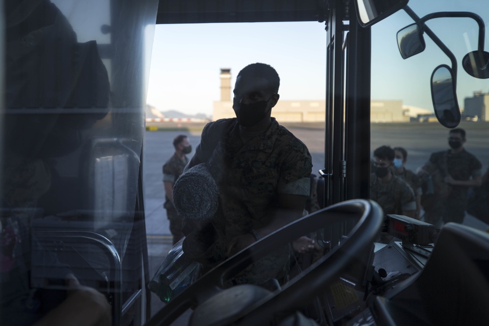 VMFA (AW) 533 land at MCAS Iwakuni