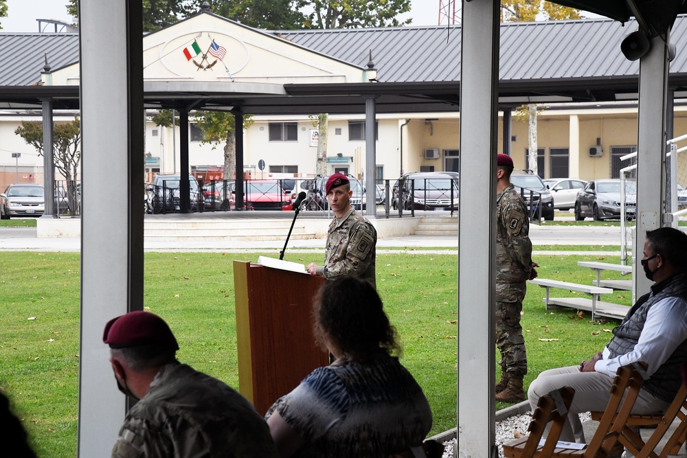 1st Battalion, 503rd Infantry Regiment, 173rd Airborne Brigade Change of Responsability Ceremony, October 01, 2020