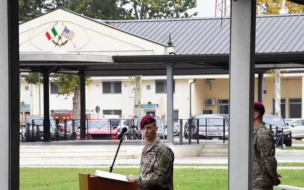 1st Battalion, 503rd Infantry Regiment, 173rd Airborne Brigade Change of Responsability Ceremony, October 01, 2020