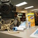 Disinfecting supplies at Museum Annex Facility