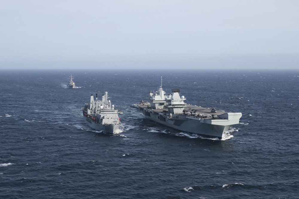 USS The Sullivans Joins the UK Carrier Strike Group