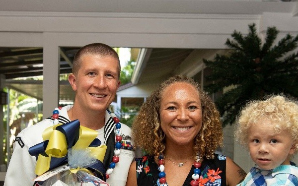 Celebrating the Military Family: CSCS Sailor and Family Recognized