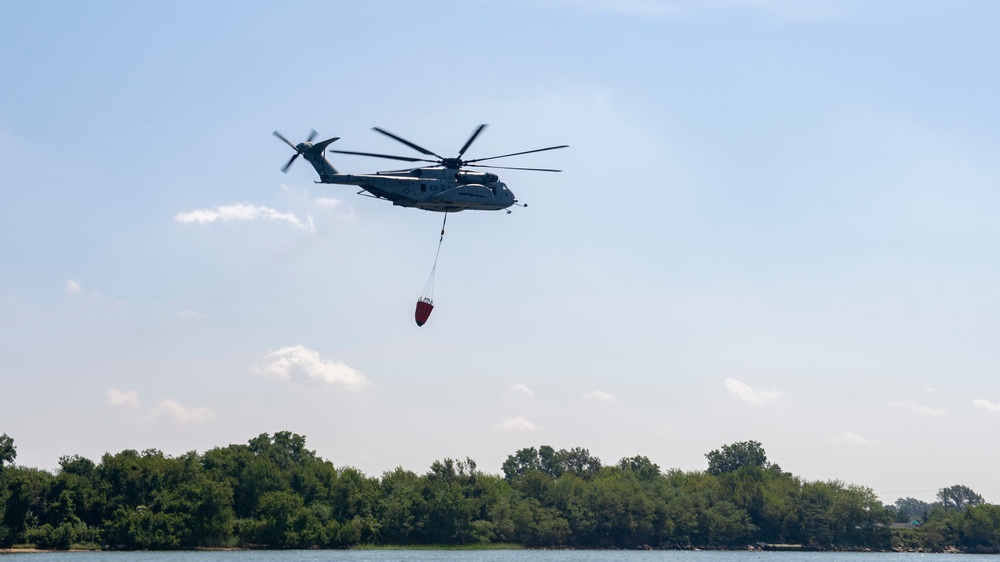 Helicopter Mine Countermeasures Squadron 12 Conducts Aerial Firefighting Exercise