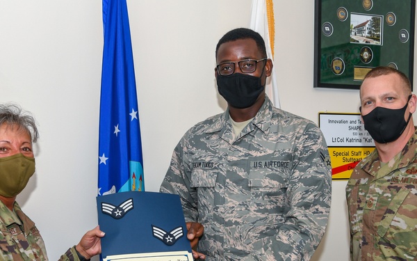MDS Airman receives BTZ promotion