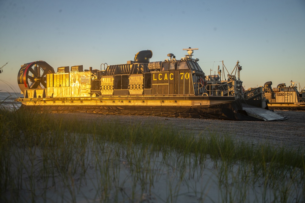 CLB-6 board the LCAC