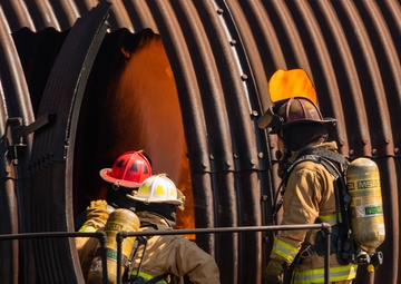 Collaboration builds comradery: Total Force, community firefighters train at Dover