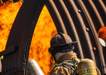 Collaboration builds comradery: Total Force, community firefighters train at Dover