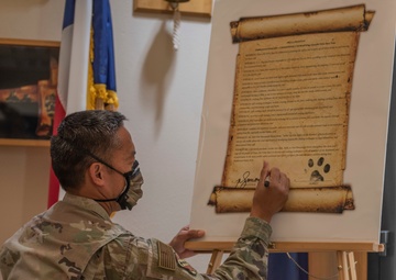 7 BW commander signs Fire Prevention Week proclamation