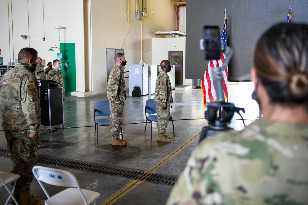 Lt. Col. Troy Johnson assumes command of the 156th Combat Communications Squadron