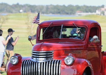 Classic vehicles cruise Keesler