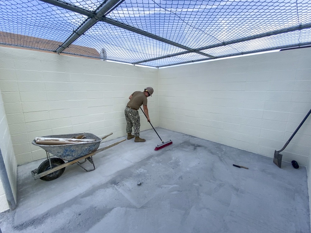 Seabees Complete Waste Enclosures Project on MCAS Iwakuni