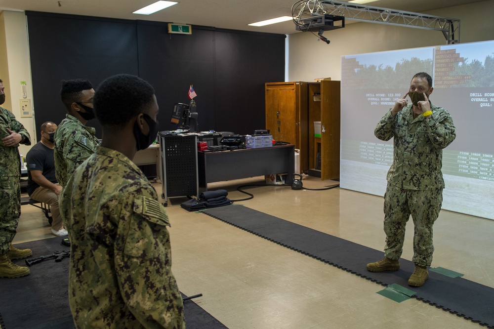 Seabees Train on Weapons Fundamentals, Marksmanship