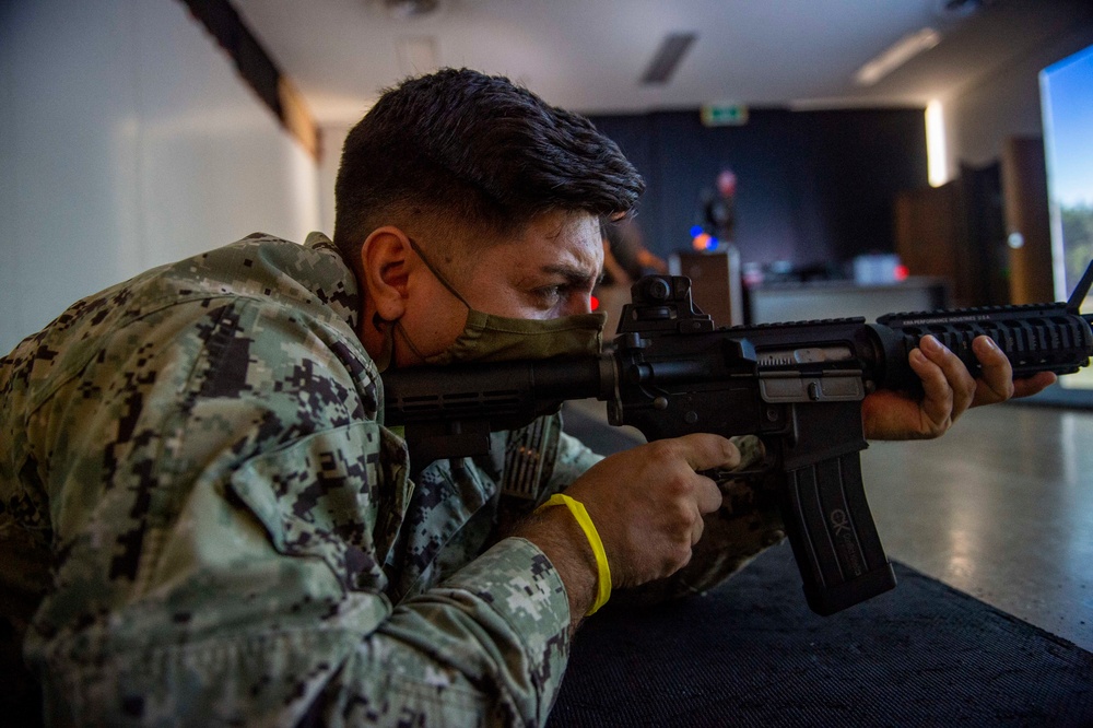 Seabees Train on Weapons Fundamentals, Marksmanship