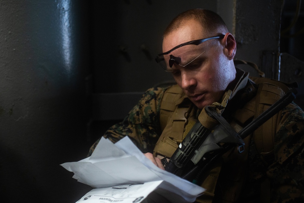 Time to splash: U.S. Marines with 2/4 rehearse mechanized operations