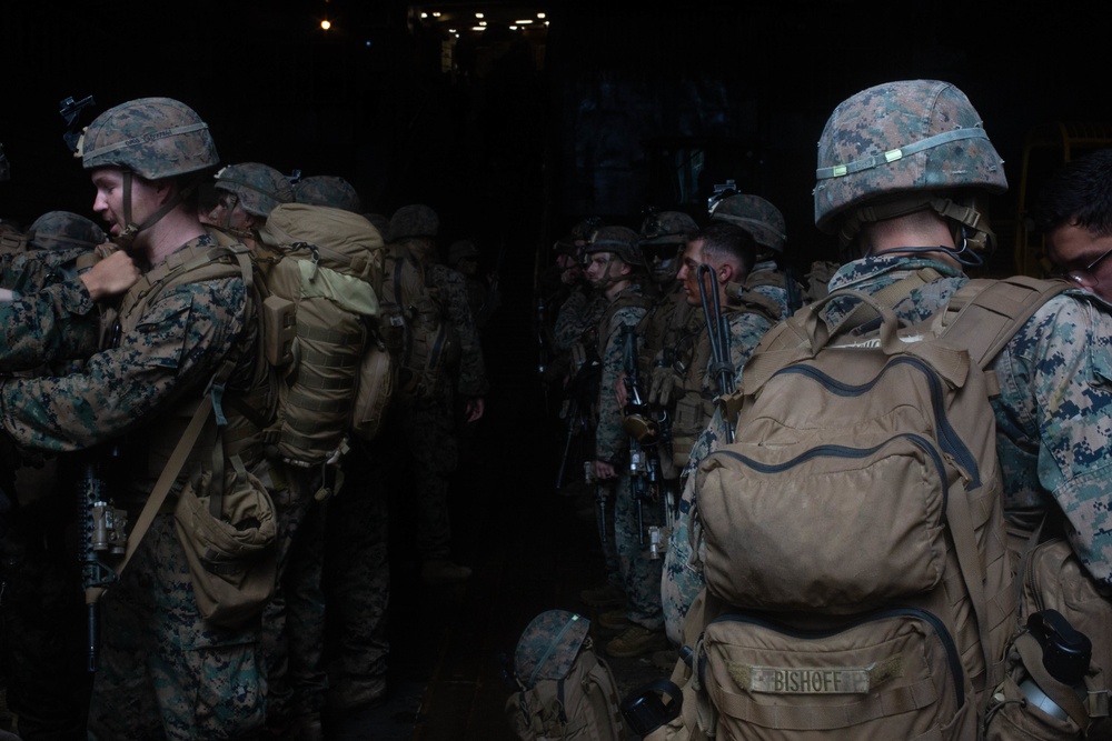 Time to splash: U.S. Marines with 2/4 rehearse mechanized operations