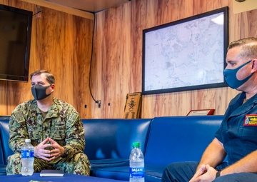 Commander, Expeditionary Strike Group 7 Visits USS Germantown (LSD 42)