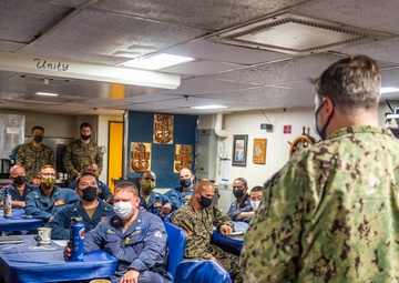 Commander, Expeditionary Strike Group 7 Visits USS Germantown (LSD 42)