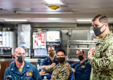 Commander, Expeditionary Strike Group 7 Visits USS Germantown (LSD 42)