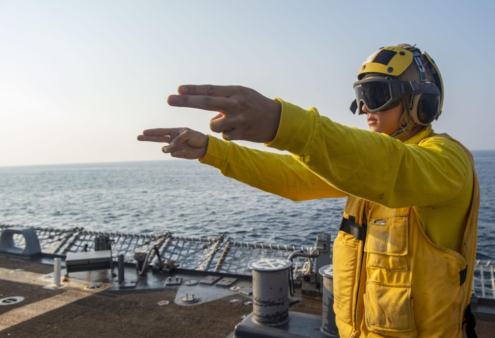 USS John Paul Jones conducts flight operations