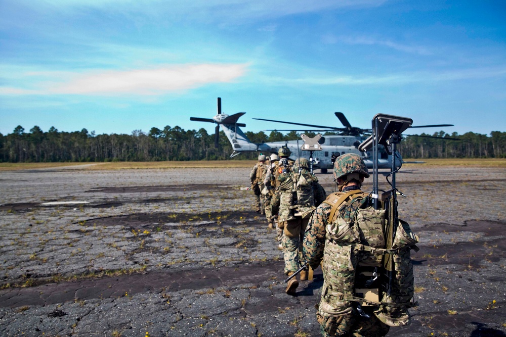 1/8 Conducts Air Trap Mission