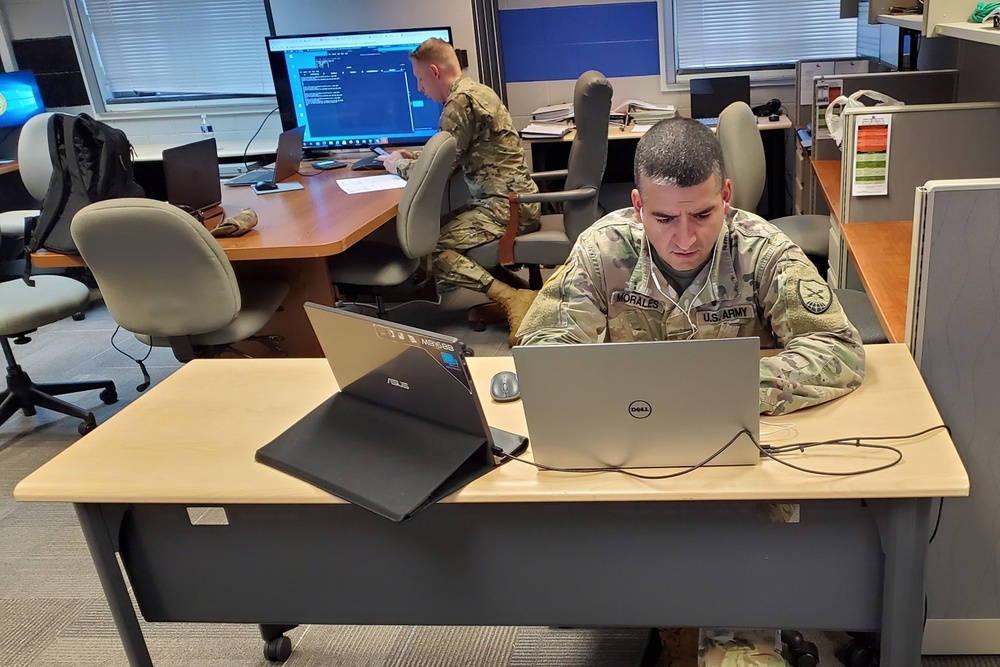 Maryland National Guard Soldiers Participate in National Cyber Exercise