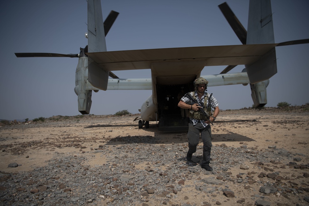 MV-22 Osprey flight helps conduct training over East Africa