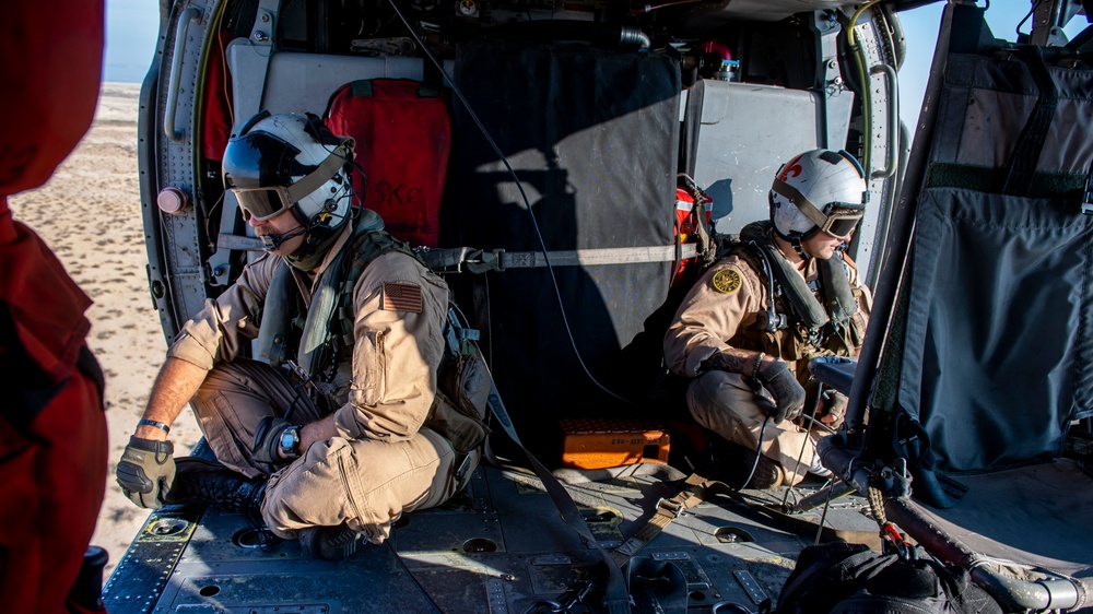 Helicopter Sea Combat Squadron (HSC) 4, practice Terrain Flight (TERF) tactical landings during Helicopter Advanced Readiness Program (HARP), hosted by HSCWSP