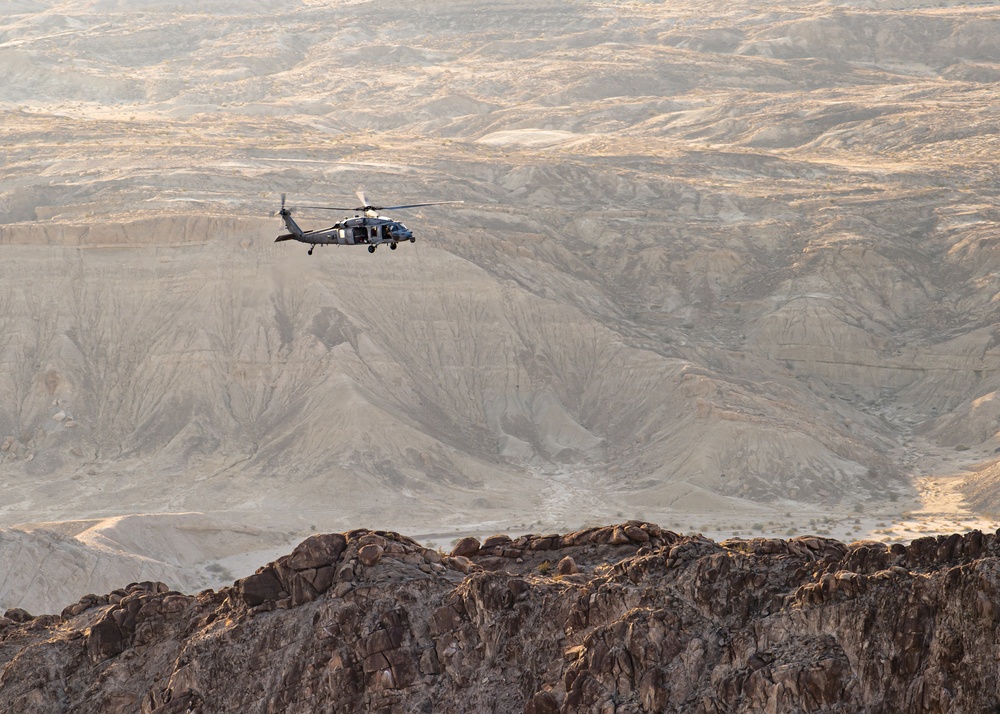 Helicopter Sea Combat Squadron (HSC) 4, practice Terrain Flight (TERF) tactical landings during Helicopter Advanced Readiness Program (HARP), hosted by HSCWSP