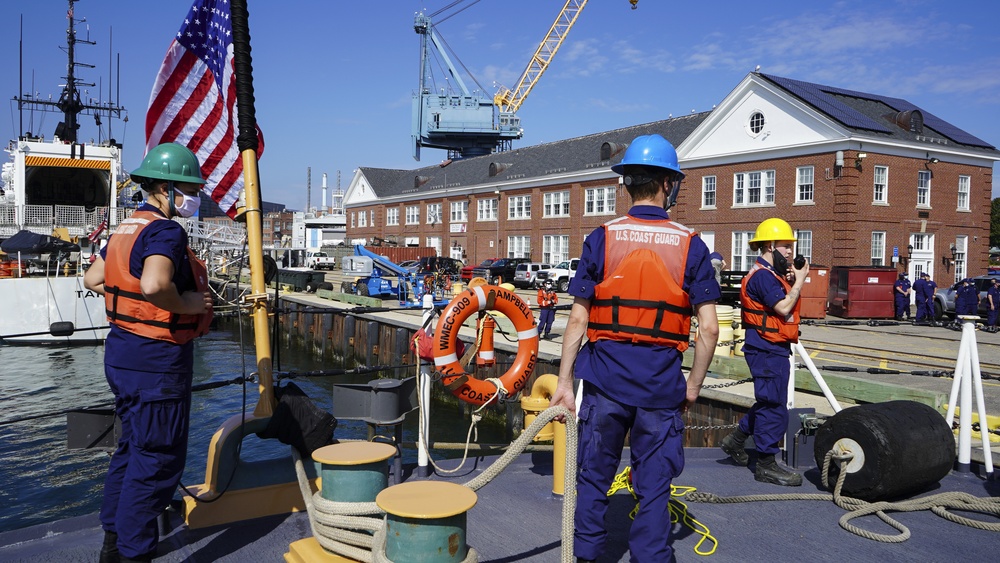 U.S. Coast Guard Cutter Campbell returns to home port Kittery, Maine following Arctic deployment