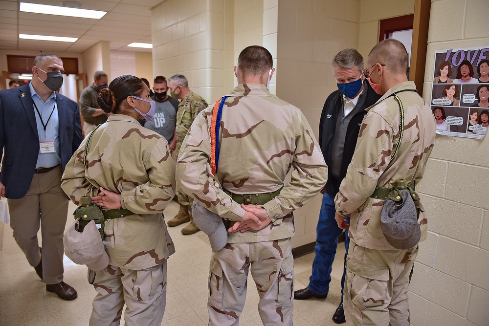 Idaho Governor and Adjutant General Visit the Idaho Youth Challenge Academy