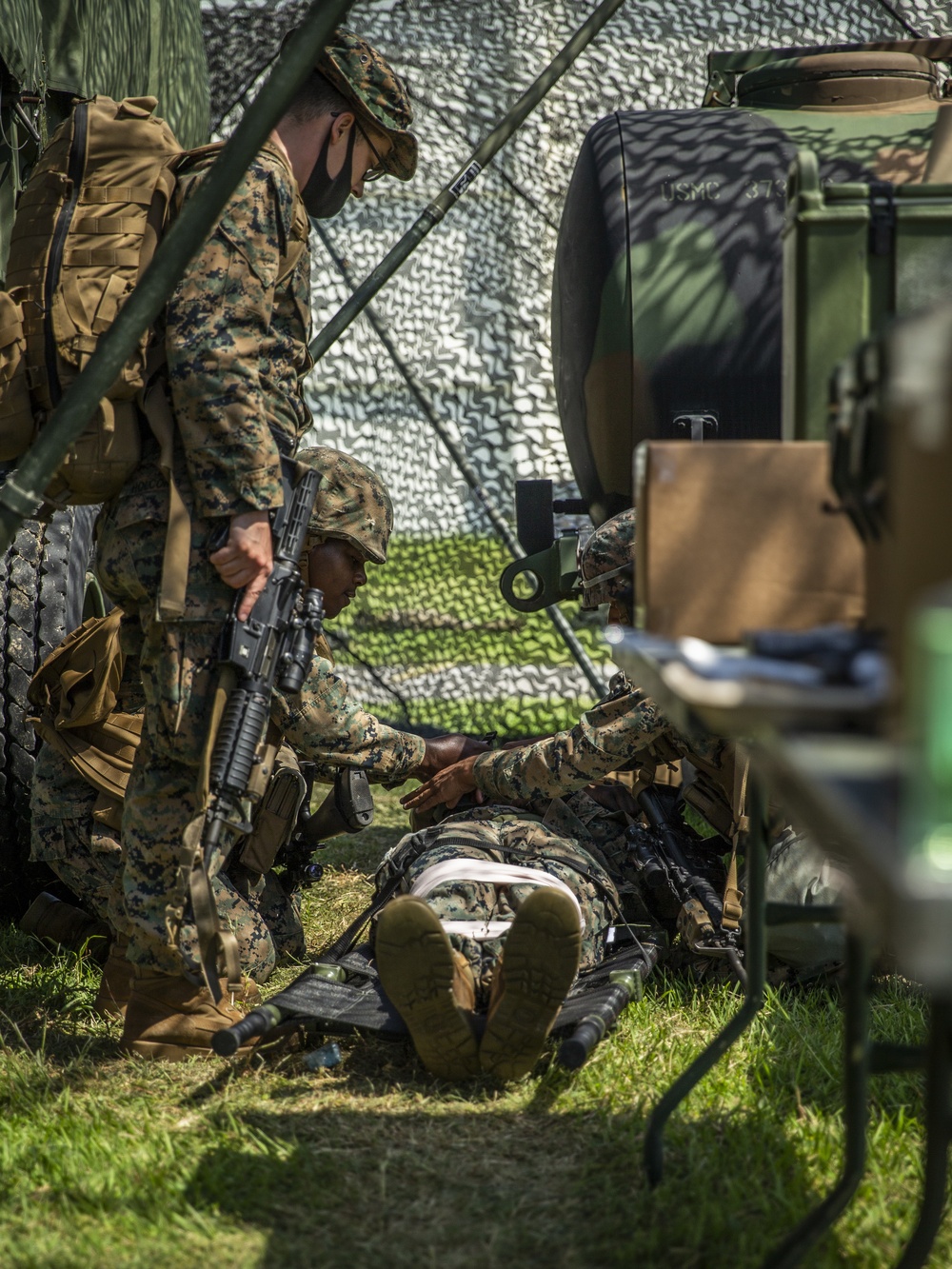 Your basic Bivouac | Marines with CLR-37 conduct a MCCRE